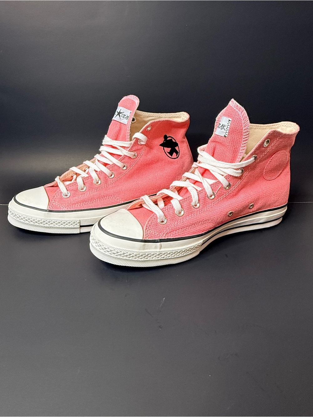 Stüssy x Converse Chuck 70 High Top Pink Coral Sneakers Men’s 11 Women’s 13